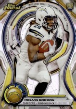 2015 Finest #ARDC-MG Melvin Gordon Atomic Refractor Rookie Die Cuts