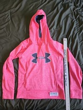 Under Armour Storm Women's Small ColdGear Hoodie Sweatshirt Pullover Hot Pink
