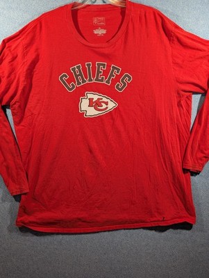 Kansas City Chiefs Shirt Mens 3XL Red Long Sleeve NFL Football Graphic