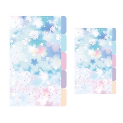 5x Popular Index Dividers Binder Dividers for 6 Ring Loose Leaf Organizer A5 A6