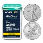 2025 SILVER EAGLE FS PRIVY 1OZ .999 SILVER COIN FROM APMEX MINT DIRECT TUBE / BU