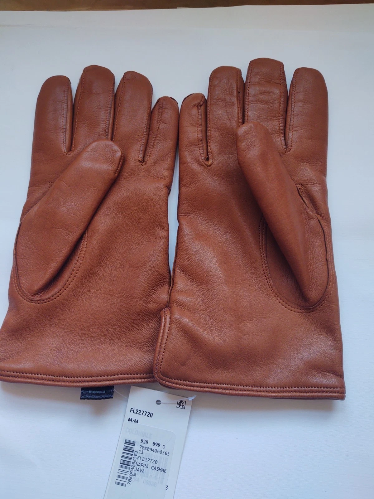 Saks Fifth Avenue $269 Luxury Men's Lambskin Cashmere Lined Gloves Size "M" NWT
