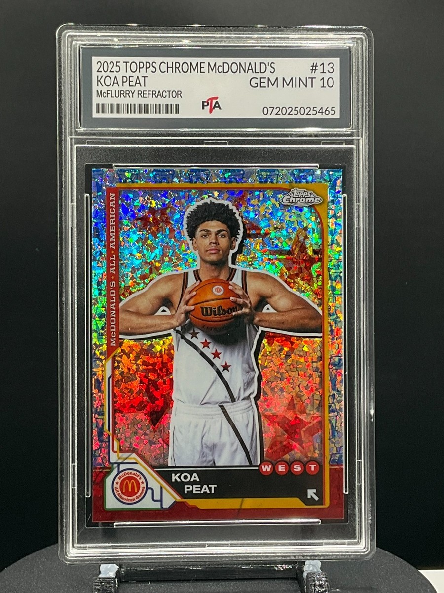 2025 Topps Chrome McDonalds Koa Peat RARE McFLURRY REFRACTOR ~GEM