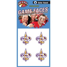 Fan-A-Peel LSU Water Based Peel and Stick Temporary Tattoos