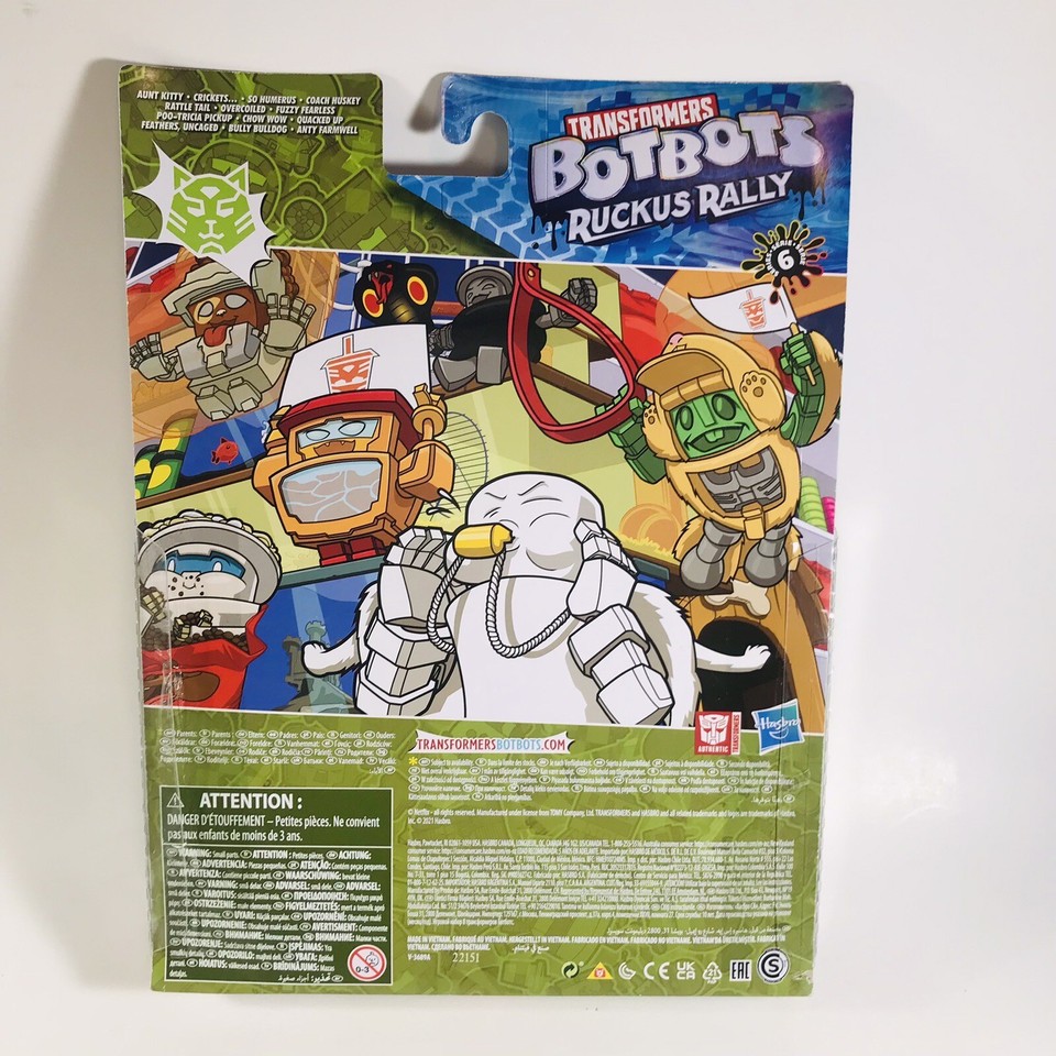 Transformers Botbots Ruckus Rally Pet Mob 2 Modes Netflix Mini Action ...