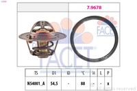 Facet Thermostat KüHlmittel 88°C Passend FüR Nissan Note Micra III 7.8787
