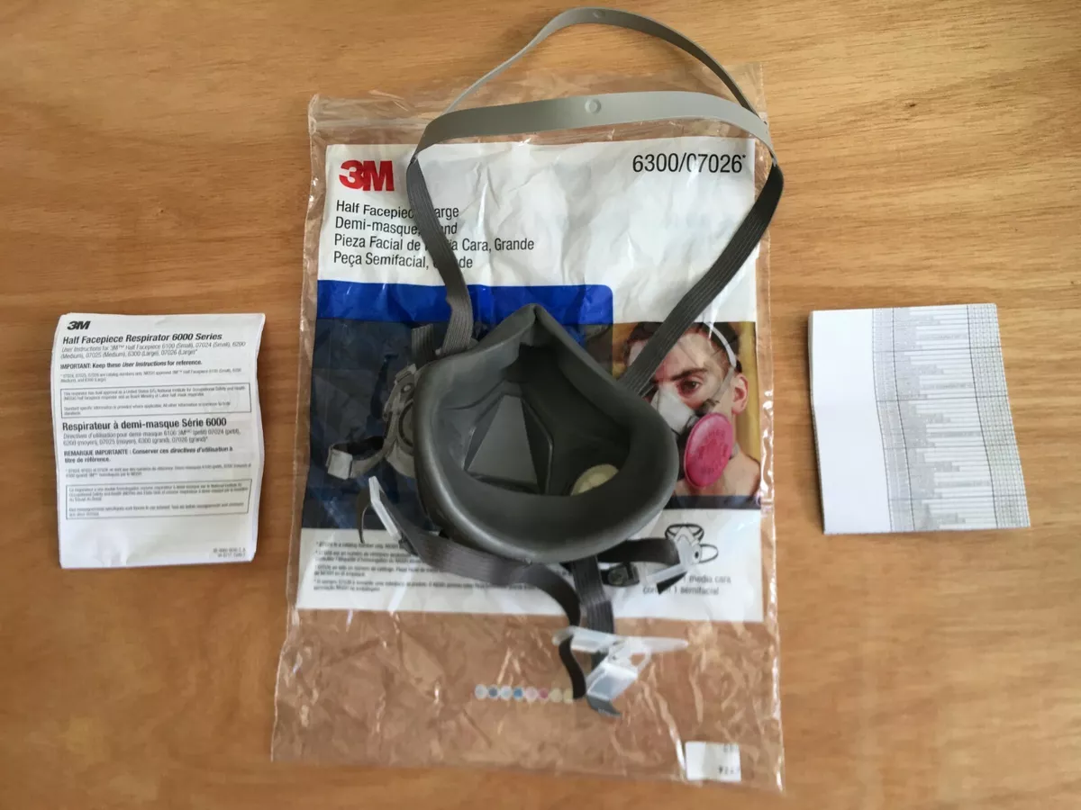 3M 6300 07026 Large Half Face Respirator NEW IN BAG eBay