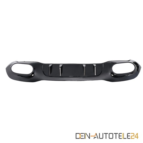 Heckdiffusor Auspuffblende für Mercedes W177 glanz SCHWARZ A45 AMG look - Picture 2 of 6