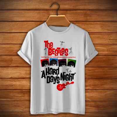 A Hard Day's Night Rock Albums The Beatles T-Shirt Vintage John Lennon.webp