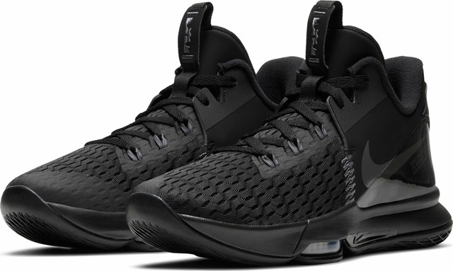 lebron triple black shoes