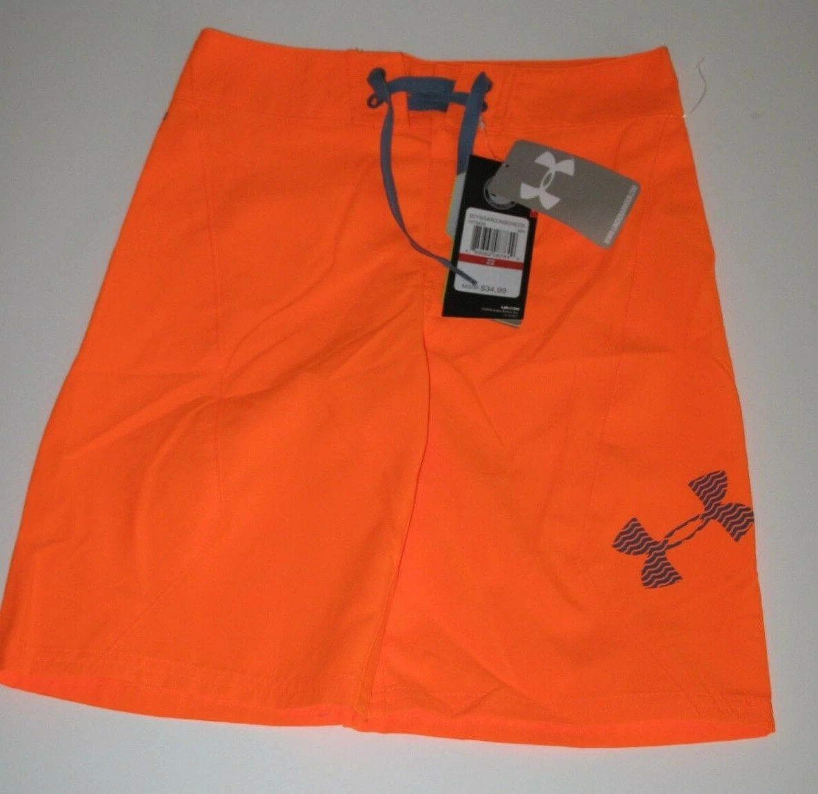 Under Armour Boy s 22 Bright Orange Neon Board Shorts Swim