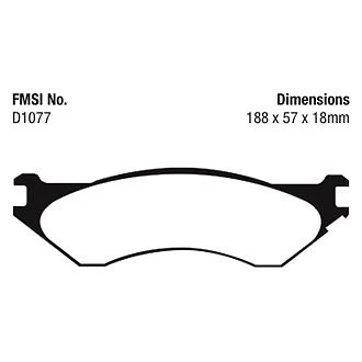 Pastillas de freno traseras EBC DP41729R Yellowstuff para Dodge Ram 1500 2004-2008 Foto 4 de 4