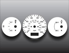 White Face Gauges For 1997-1998 Mazda Protege Non-tach