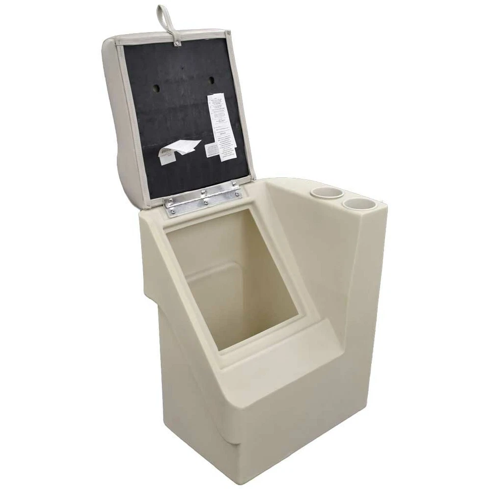 Wise Pontoon Boat Lean Back Seat 3407-1871 | Left 17 x 23 1/2 Inch Off Gray - Image 2 of 4