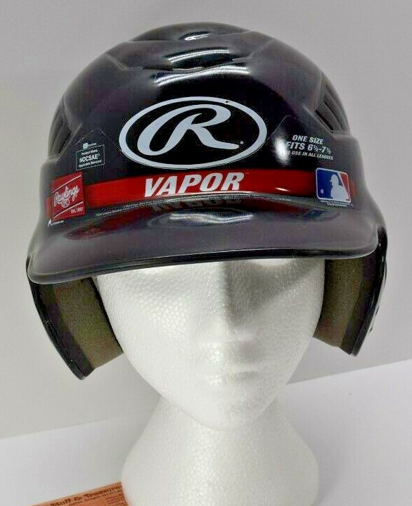 Rawlings NAVY VAPOR Baseball Softball Batters Helmet Fits 6 1/2 7 1