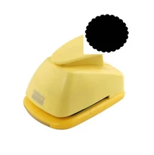 Marvy Uchida Clever Lever Paper Punch Scallop Edged Circle 1 7/16"