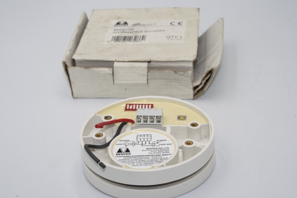 MENVIER MAS750 ADDRESSABLE SOUNDER-FREE UK MAINLAND DELIVERY | eBay UK