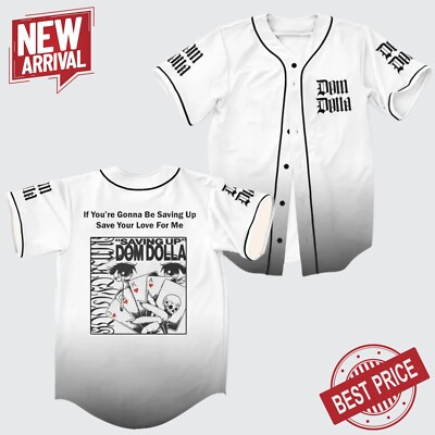 *New Arrival* Dom Dolla Saving Up Rave Baseball Jsey for EDM Festivals
