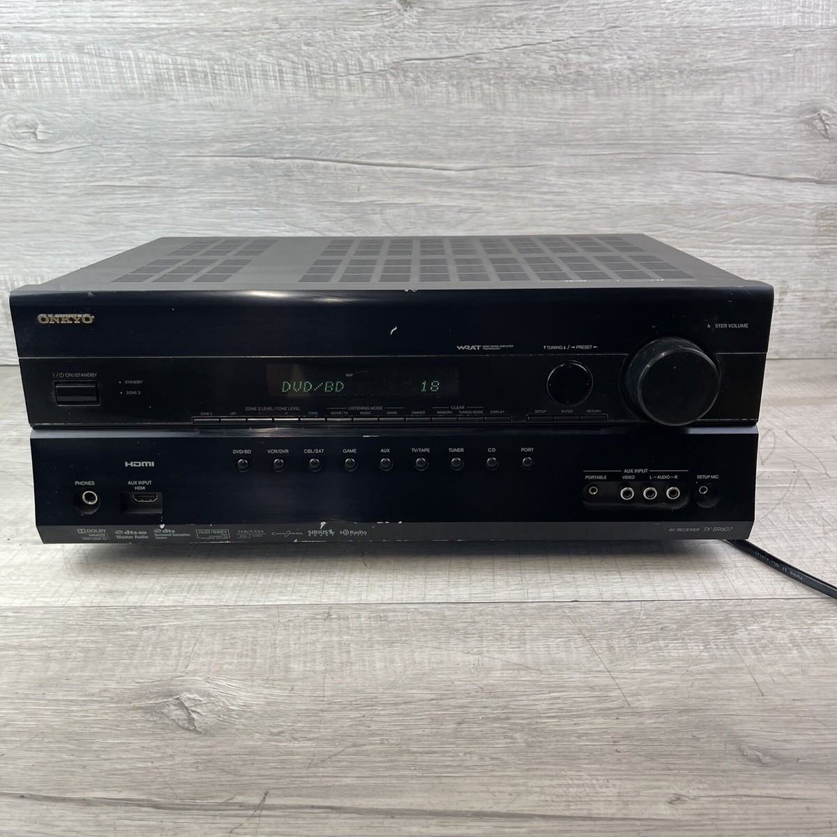 ONKYO TX-SA607 AVアンプ リモコン付き Amazon.co.jp: ONKYO HDサラウンド対応AVセンター 最大出力185W