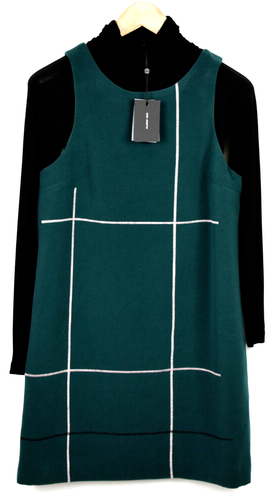 Allegra K Abito da Sera da Cocktail per Donna, Mantello Plissettato, Abito A Tubino A Maniche Lunghe Rosso XS