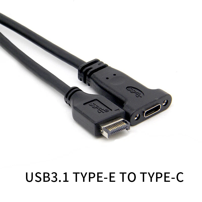 XT-XINTE USB 3.1 Front Panel Header Type E to Usb-C Type C Expansion Cable - Image 2 of 4