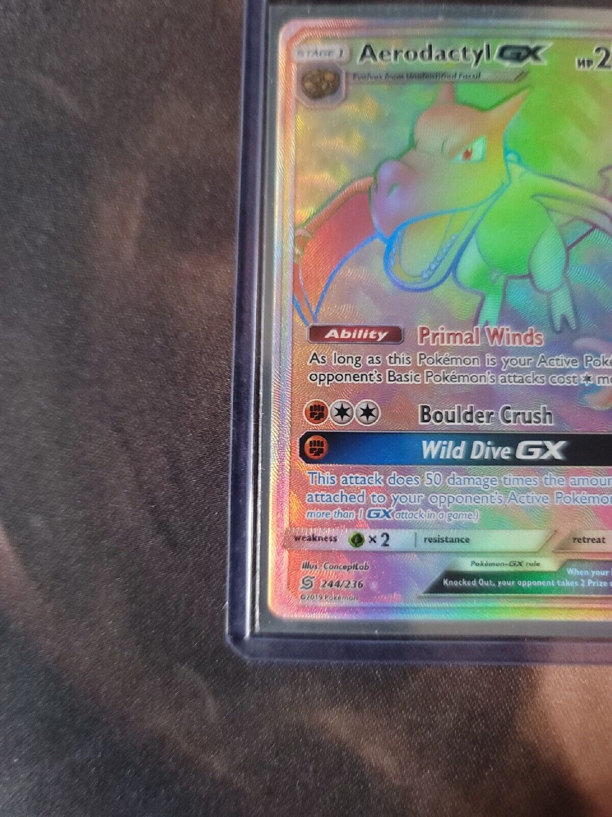  Aerodactyl GX - 244/236 - Secret Rare : Everything Else