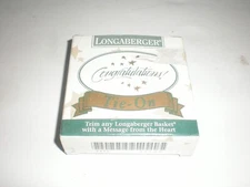 Longaberger Congratulations Tie On Dated 1994 NEW NIB Green Ribbon