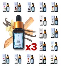 3 x Premium Aroma Scented Fragrance Oils 10ml Bottles for Diffusers & Oil Burner