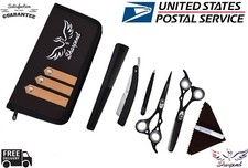 Professional Barber Hairdressing Scissors Hair Cutting Thinning Shears Set 6" US
