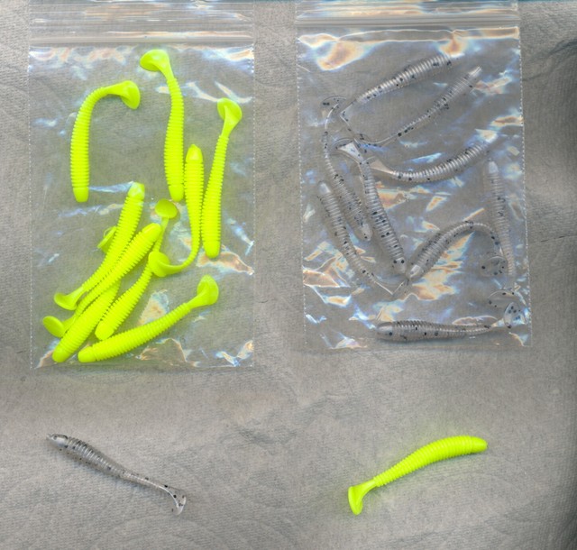 20 Lot 2" inch paddle tail minnow Crappie Brim Perch SOFT PLASTIC BAIT LURES eBay