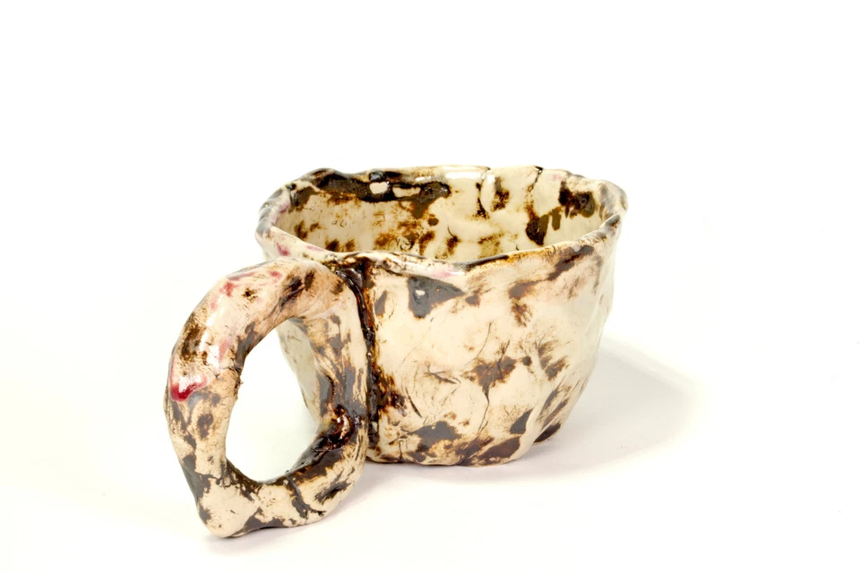 Art Cup mug ceramic stoneware Höhle Lascaux Unique sign Prof em Loeschner-Gornau - Image 4 of 4