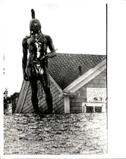 LG70 1982 Original Photo MASSASOIT STATUE by CYRUS EDWIN DALLIN in PLYMOUTH MA