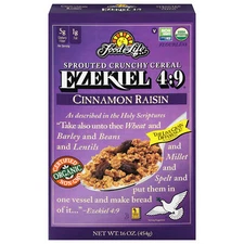 Food For Life Ezekiel Cinnamon Raisin Organic Cereal 16 oz (Pack of 3)