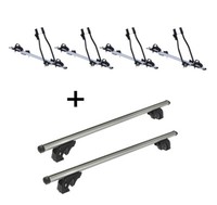 4 FahrradträGer Sagittar+DachträGer LION1 FüR FüR Audi A6 4B/C5 Avant 5TüR 97-04
