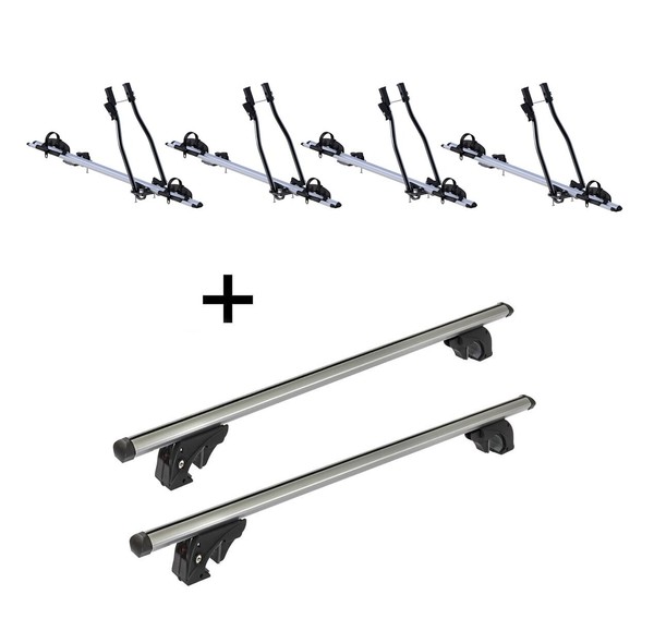 4 FahrradträGer Sagittar+DachträGer LION1 FüR FüR Audi A6 4B/C5 Avant 5TüR 97-04-image