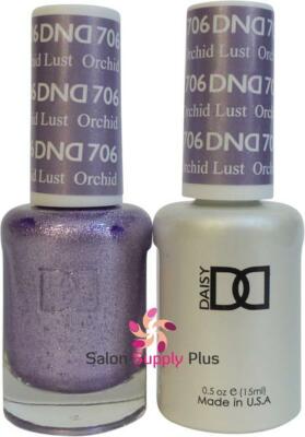 DND Daisy Duo Gel w/ matching nail polish lacquer - Orchid Lust