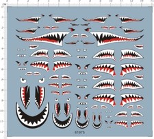 decals shark for different scales model kits 61975 