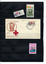 JEAN-HENRY DUNANT-  CENT. RED CROSS   1859-1959  COLOMBIA -CAROL DAVILA _RUMAN