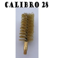 SCOVOLO IN BRONZO SCOVOLINO RICCIO PER PULIZIA CANNA FUCILE CALIBRO 28 OTTONE