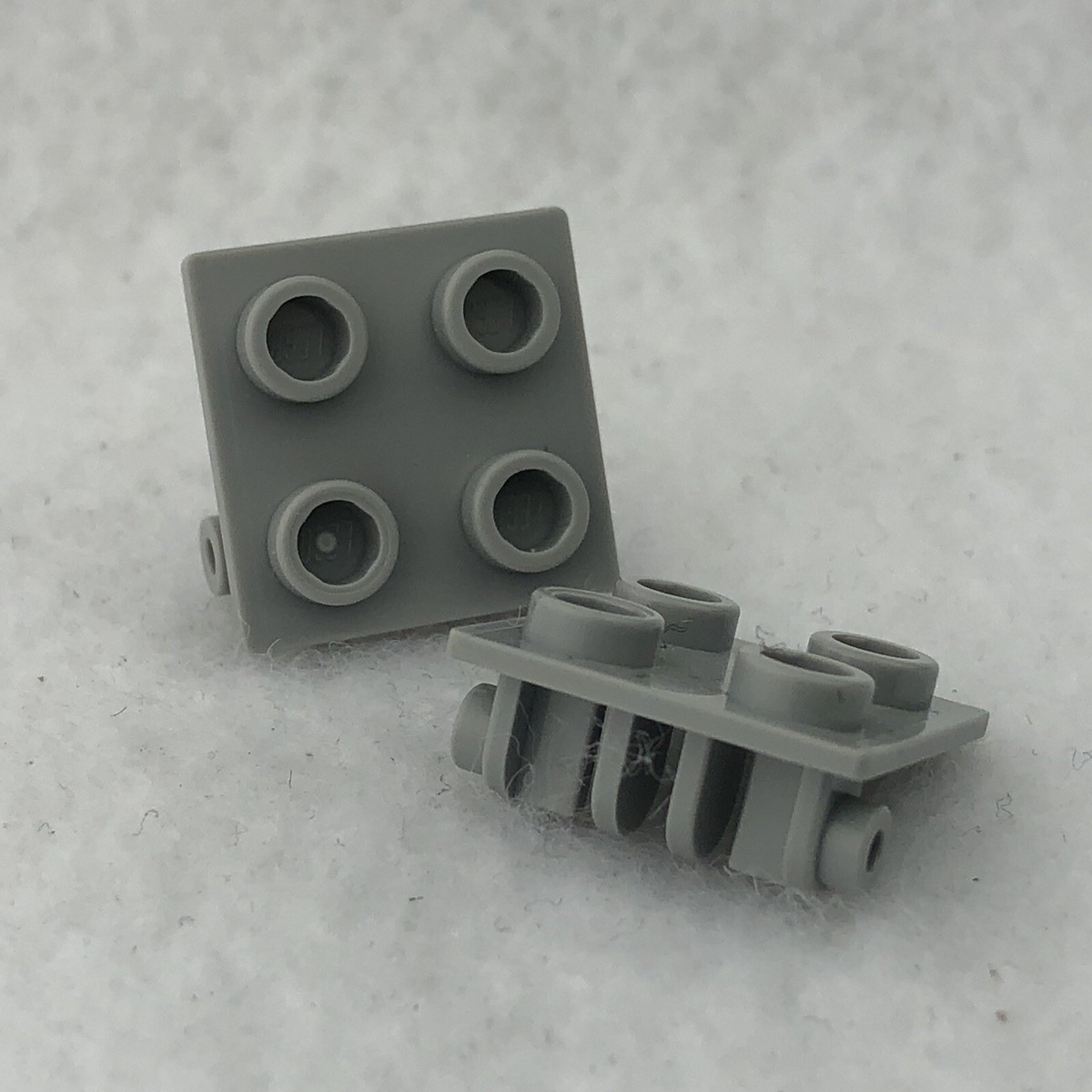 LEGO 6134 Light Bluish Gray Hinge Brick 2 x 2 Top Plate (x2) | eBay