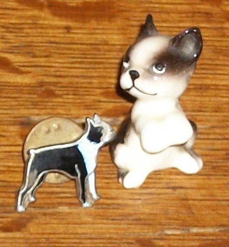 ANTIGUO VIDRIO AMATISTA BOSTON TERRIER FRANCÉS BULL DOG PISAPAPELES ALEMANIA PIN FIGURA - Imagen 9 de 12
