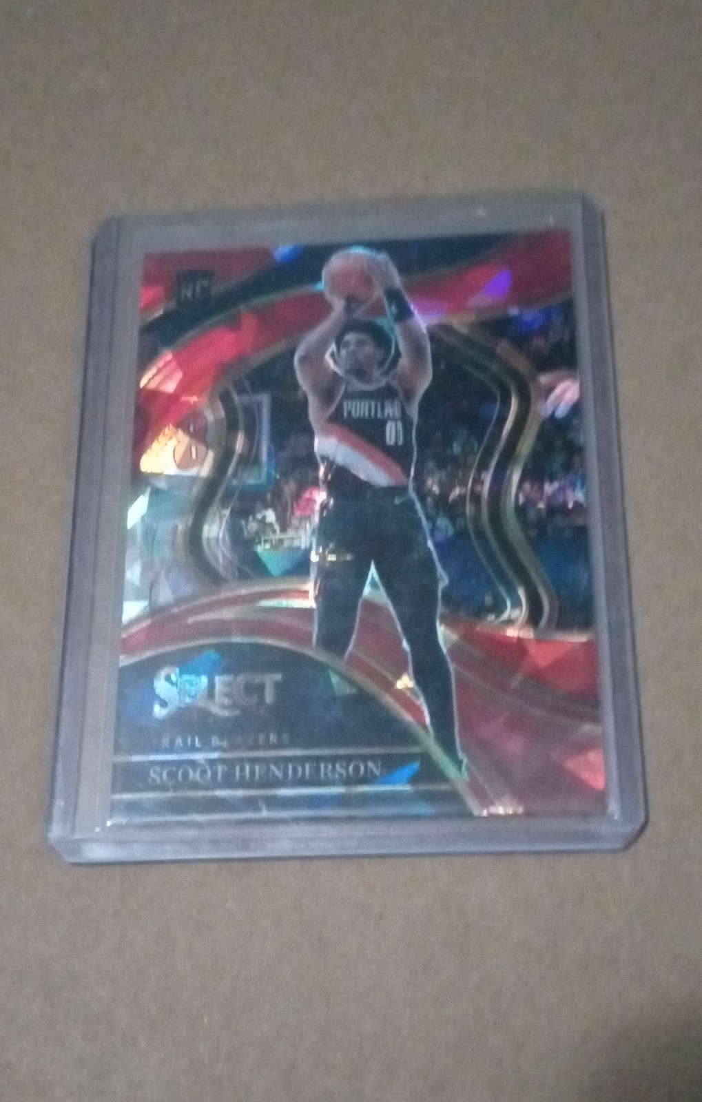 2023-24 Panini Select - Courtside Scoot Henderson 269 Red Cracked Ice Prizm (RC)