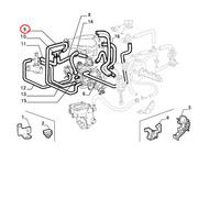 Flexibler Schlauch Zufuhr LäNge 280 Mm Fiat Cinquecento Original 7757712