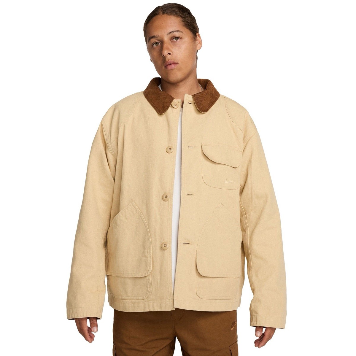 Nike Life Flannel-Lined Barn Coat Sesame Work Jacket FZ0132-252