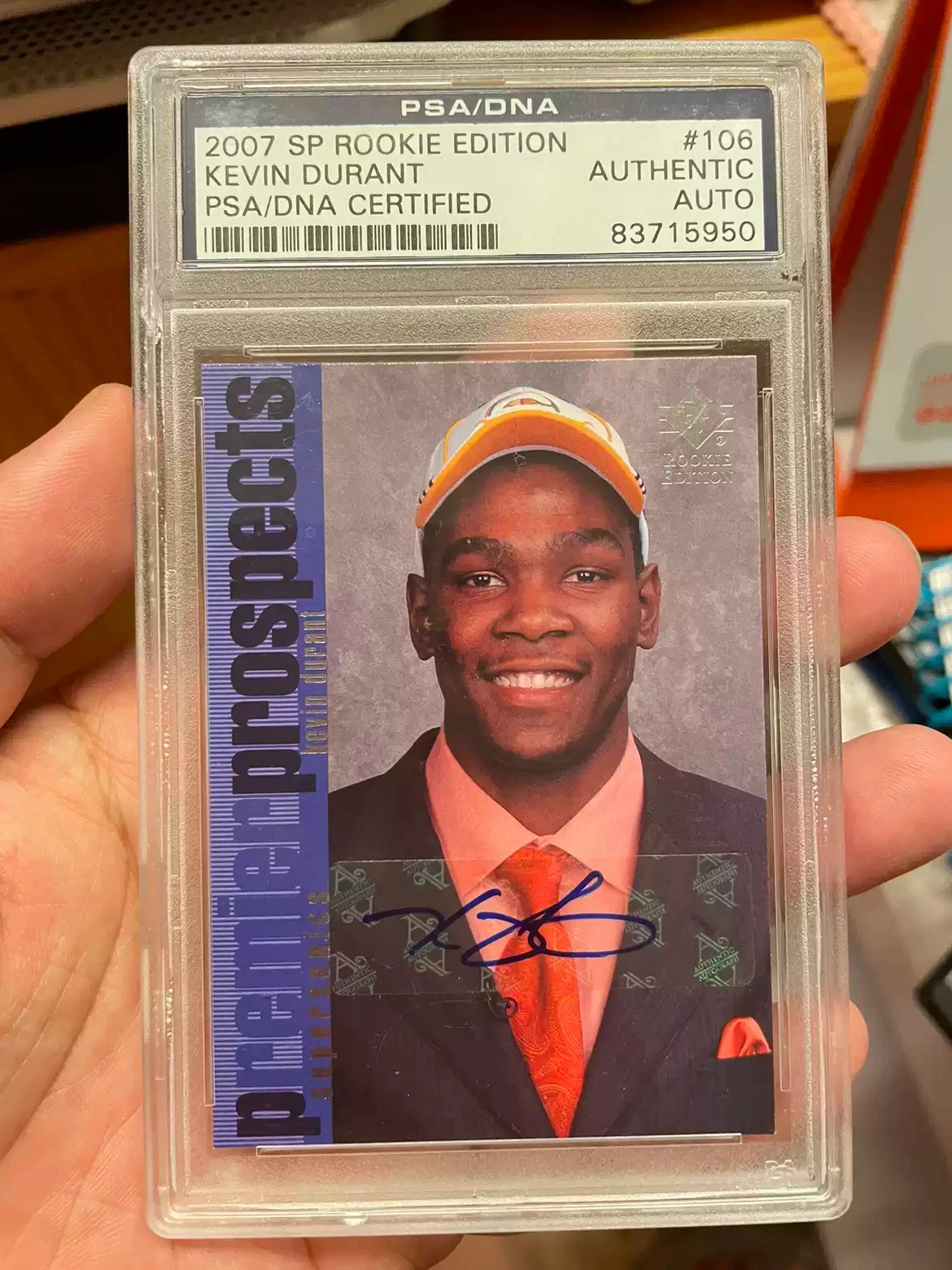 2007 Kevin Durant Rookie Auto PSA DNA Dual Auth SP 07-08 Rookie Card