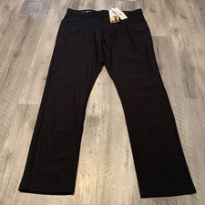 Kenneth Cole Tech Pants Sunset Collection Mens 36 Wicking Shape Retention Black