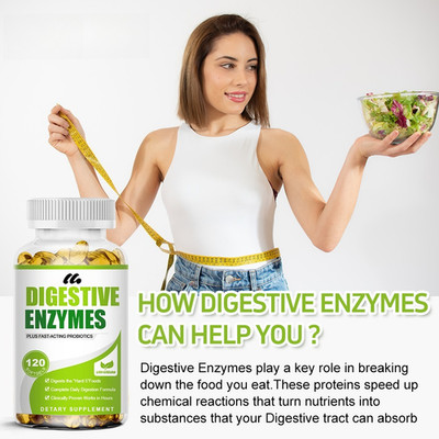 120ct Digestive Enzyme Capsules - Digestivas Gut Support - Buy 2 and get 1 free