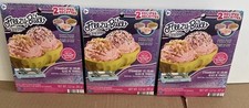 Lot Of 3 NEW FREEZY BAKE by EASY BAKE Strawberry Ice Cream Refill Mix FAST SHIP