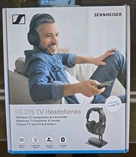 Sennheiser RS275 RF Wireless TV Headphones System New