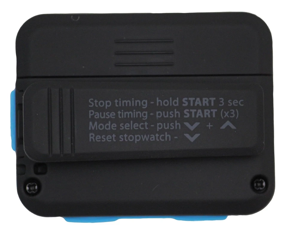 Gymboss Temporizador de Intervalo y Cronómetro - Herramienta de Fitness Abrigo Suave Negro/Azul Foto 3 de 4